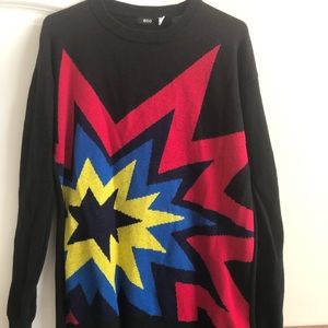 BDG black cosmic tunic sweater